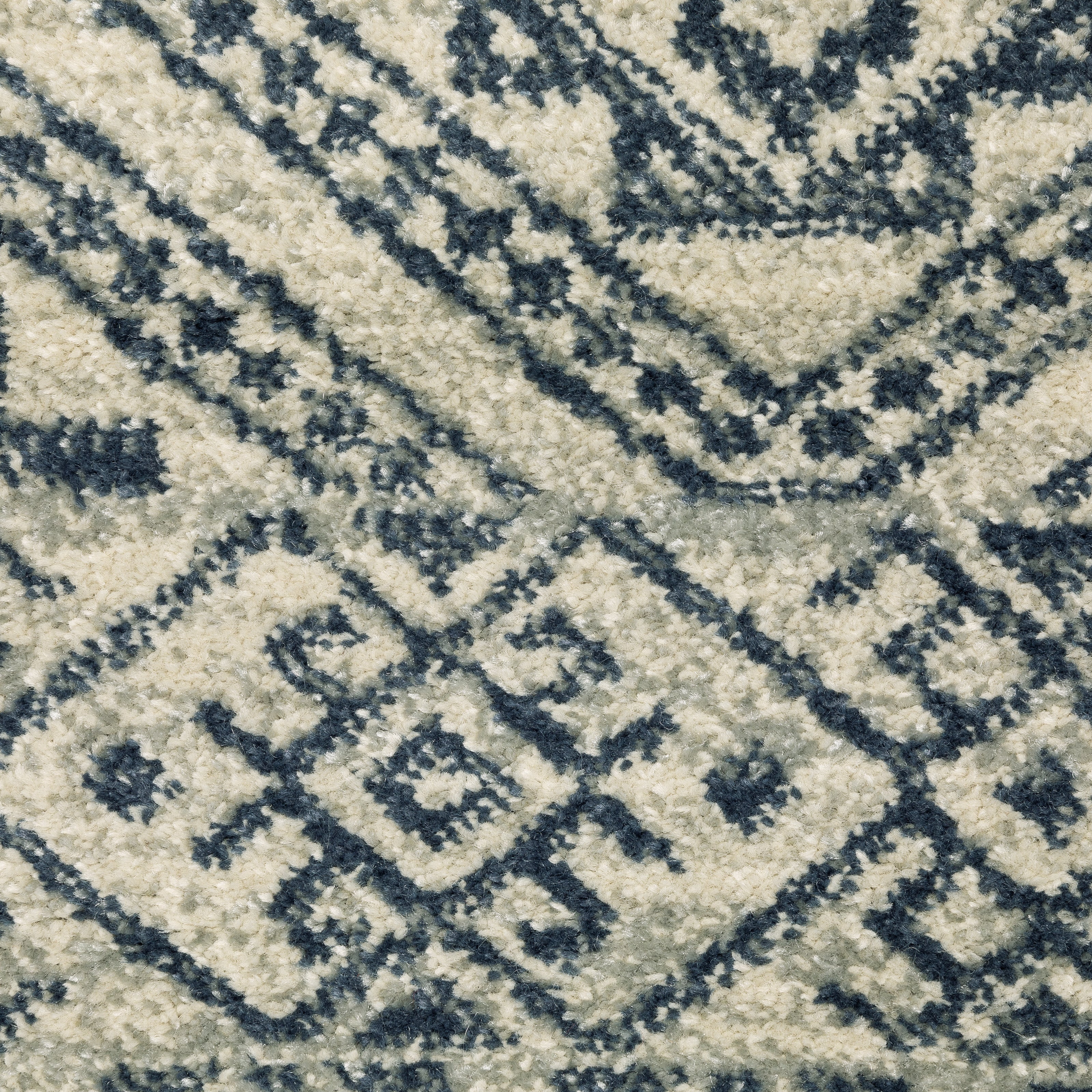 Oriental Weavers Branson BR02A soft transitional rug featuring textured design in blue/ beige tones