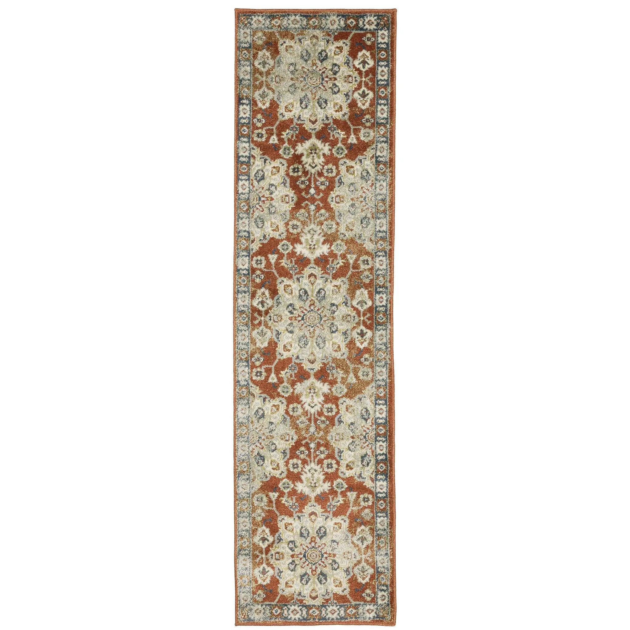 Branson BR04A Rust/ Beige Area Rug by Oriental Weavers