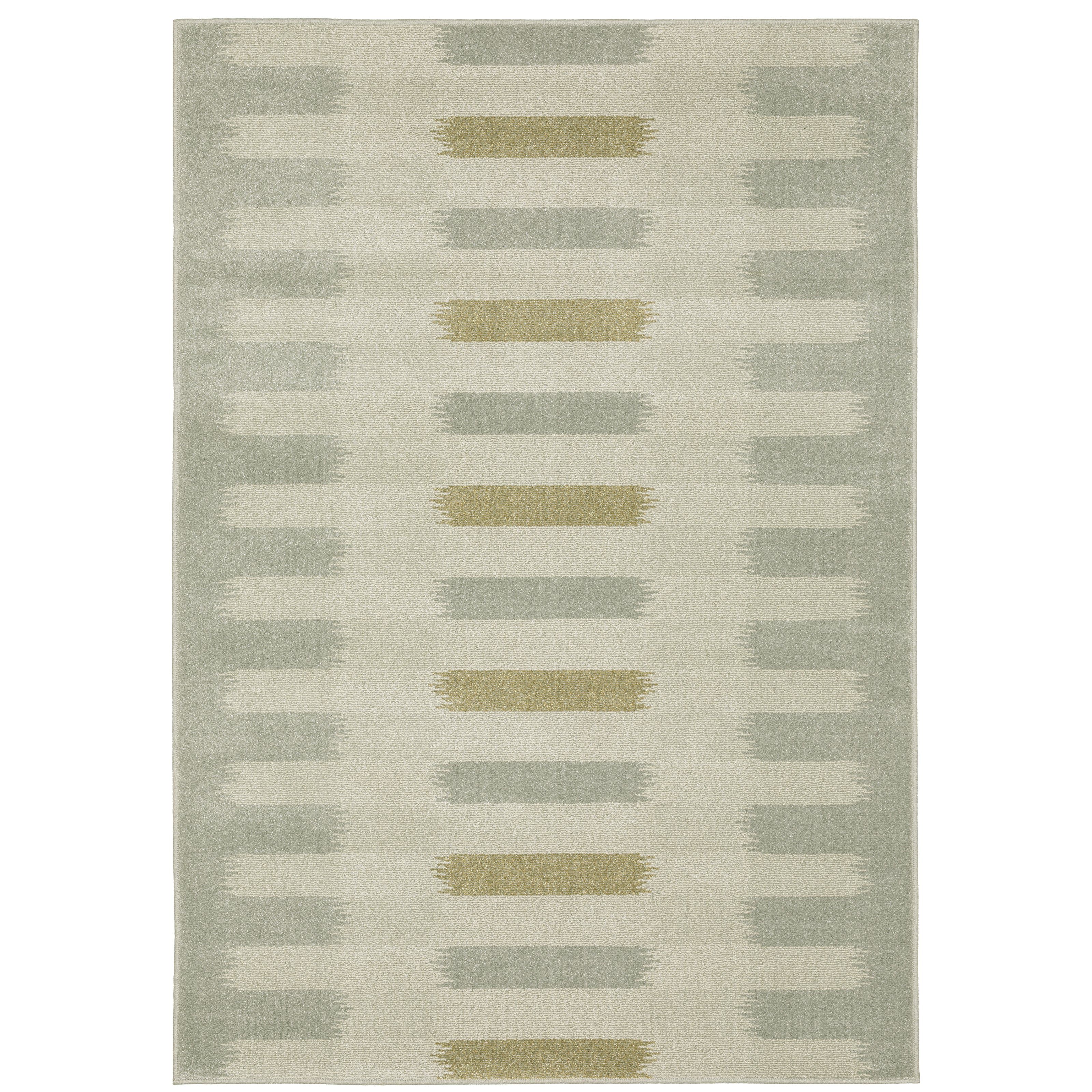 Oriental Weavers Branson BR09A soft transitional rug featuring textured design in beige/ grey tones