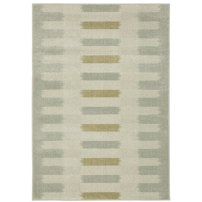 Oriental Weavers Branson BR09A soft transitional rug featuring textured design in beige/ grey tones