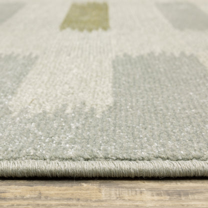 Oriental Weavers Branson BR09A soft transitional rug featuring textured design in beige/ grey tones