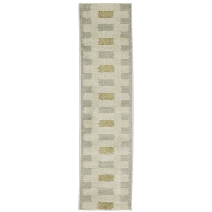 Oriental Weavers Branson BR09A soft transitional rug featuring textured design in beige/ grey tones