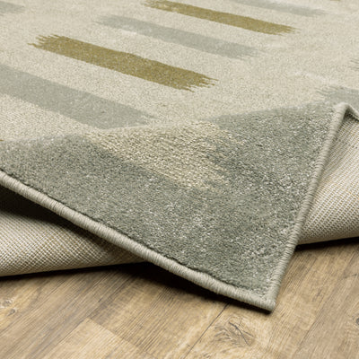 Oriental Weavers Branson BR09A soft transitional rug featuring textured design in beige/ grey tones