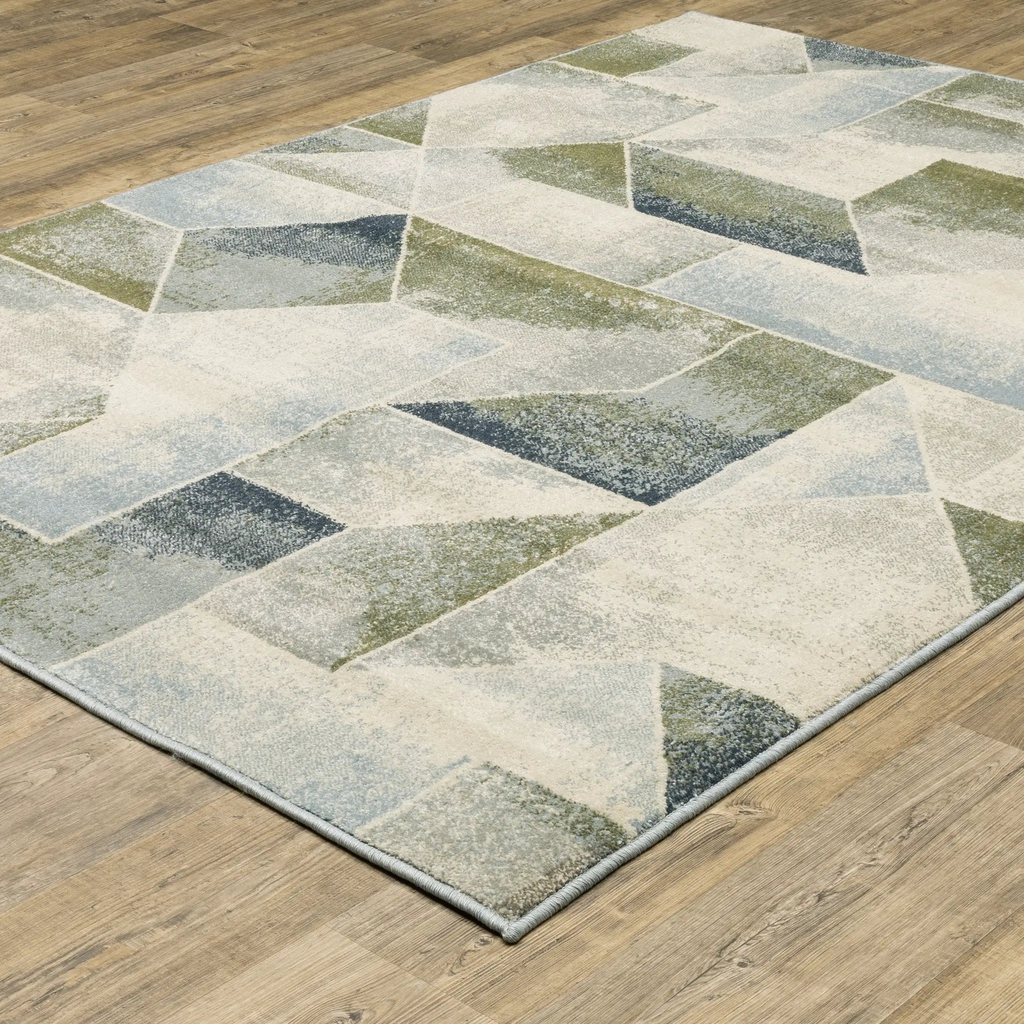 Branson BR10A Blue/ Green Area Rug by Oriental Weavers
