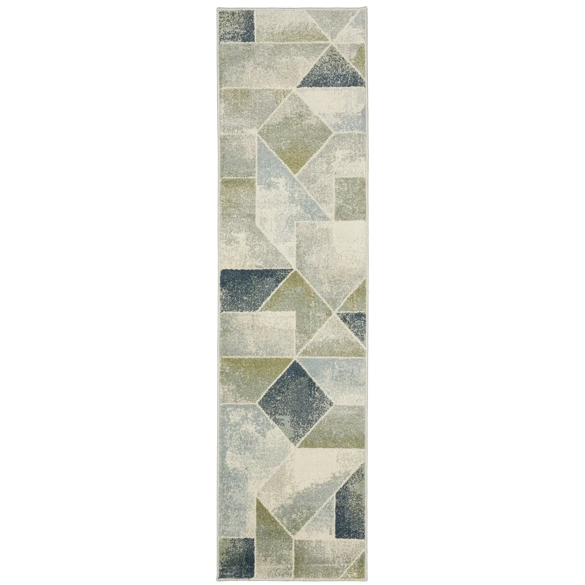 Branson BR10A Blue/ Green Area Rug by Oriental Weavers