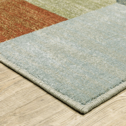 Oriental Weavers Branson BR11A soft transitional rug featuring textured design in grey/ multi tones