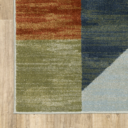 Oriental Weavers Branson BR11A soft transitional rug featuring textured design in grey/ multi tones