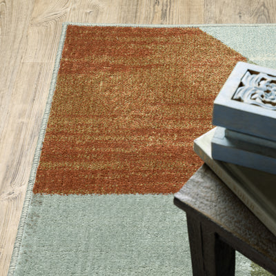 Oriental Weavers Branson BR11A soft transitional rug featuring textured design in grey/ multi tones