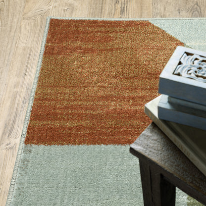 Oriental Weavers Branson BR11A soft transitional rug featuring textured design in grey/ multi tones