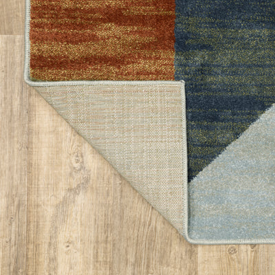 Oriental Weavers Branson BR11A soft transitional rug featuring textured design in grey/ multi tones