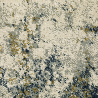 Oriental Weavers Branson BR12A soft transitional rug featuring textured design in beige/ teal tones