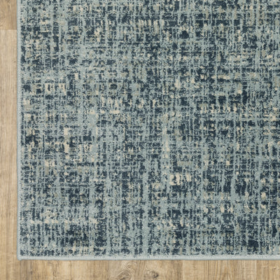 Oriental Weavers Branson BR13A soft transitional rug featuring textured design in blue/ grey tones