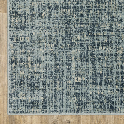 Oriental Weavers Branson BR13A soft transitional rug featuring textured design in blue/ grey tones