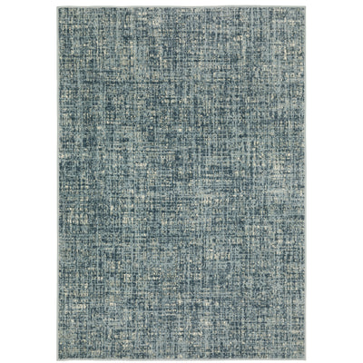 Oriental Weavers Branson BR13A soft transitional rug featuring textured design in blue/ grey tones