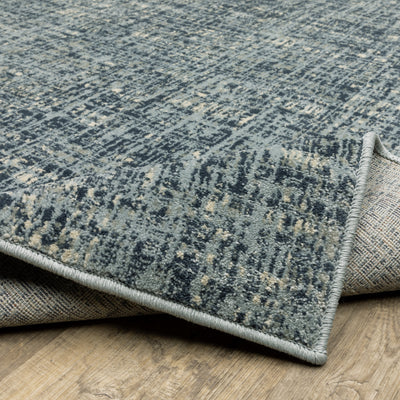 Oriental Weavers Branson BR13A soft transitional rug featuring textured design in blue/ grey tones