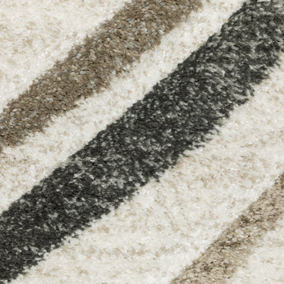 Oriental Weavers Cambria 162W2 plush modern rug featuring abstract pattern in beige/ multi tones