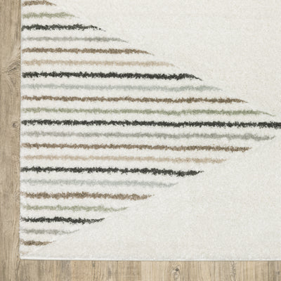 Oriental Weavers Cambria 4927C plush modern rug featuring abstract pattern in beige/ multi tones