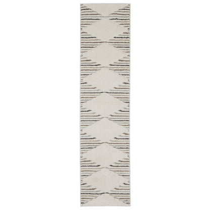 Oriental Weavers Cambria 4927C plush modern rug featuring abstract pattern in beige/ multi tones