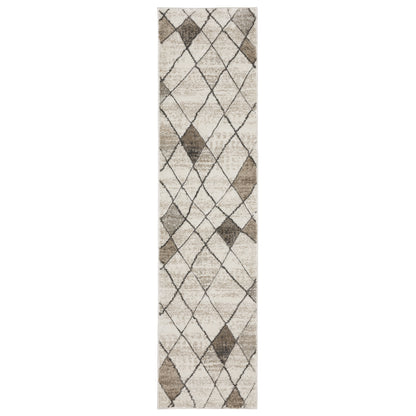 Oriental Weavers Cambria 4928A plush modern rug featuring abstract pattern in beige/ grey tones