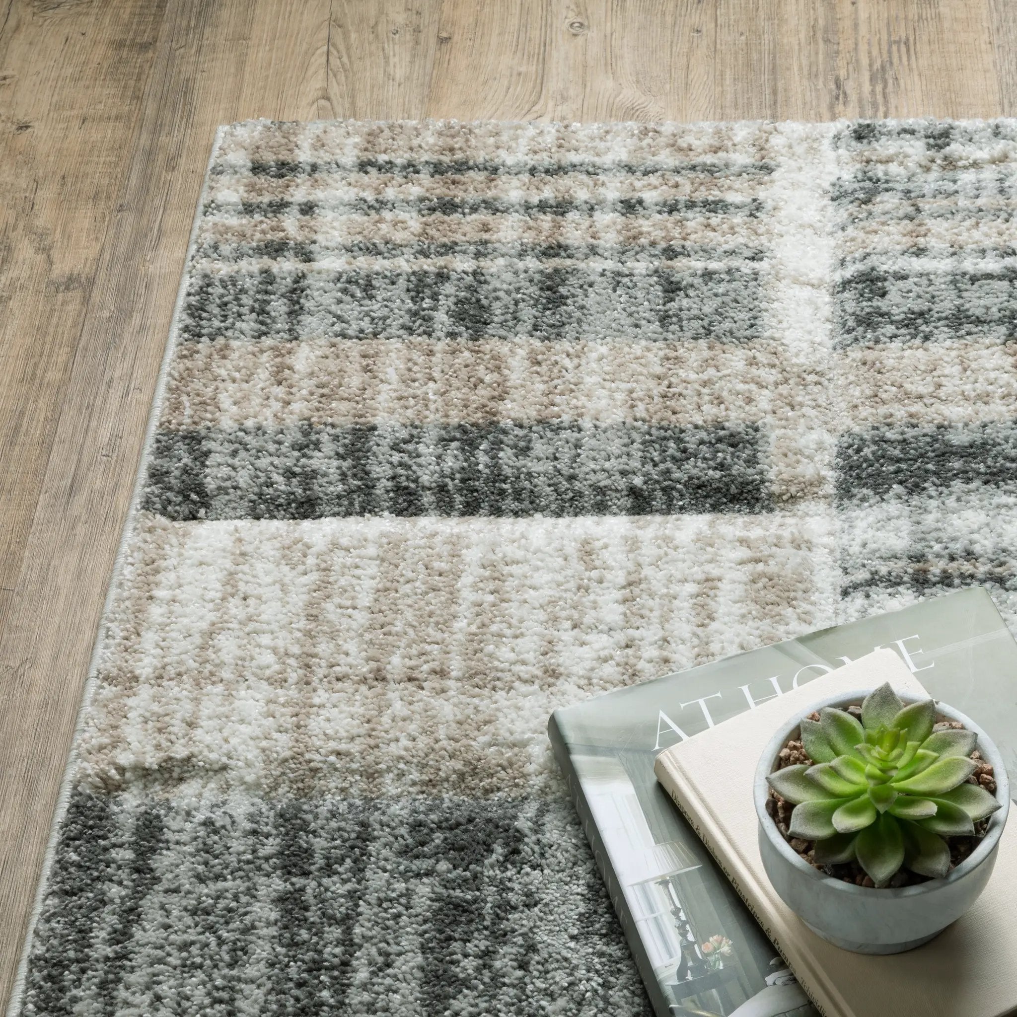 Cambria 055X2 Tan/ Charcoal Area Rug by Oriental Weavers