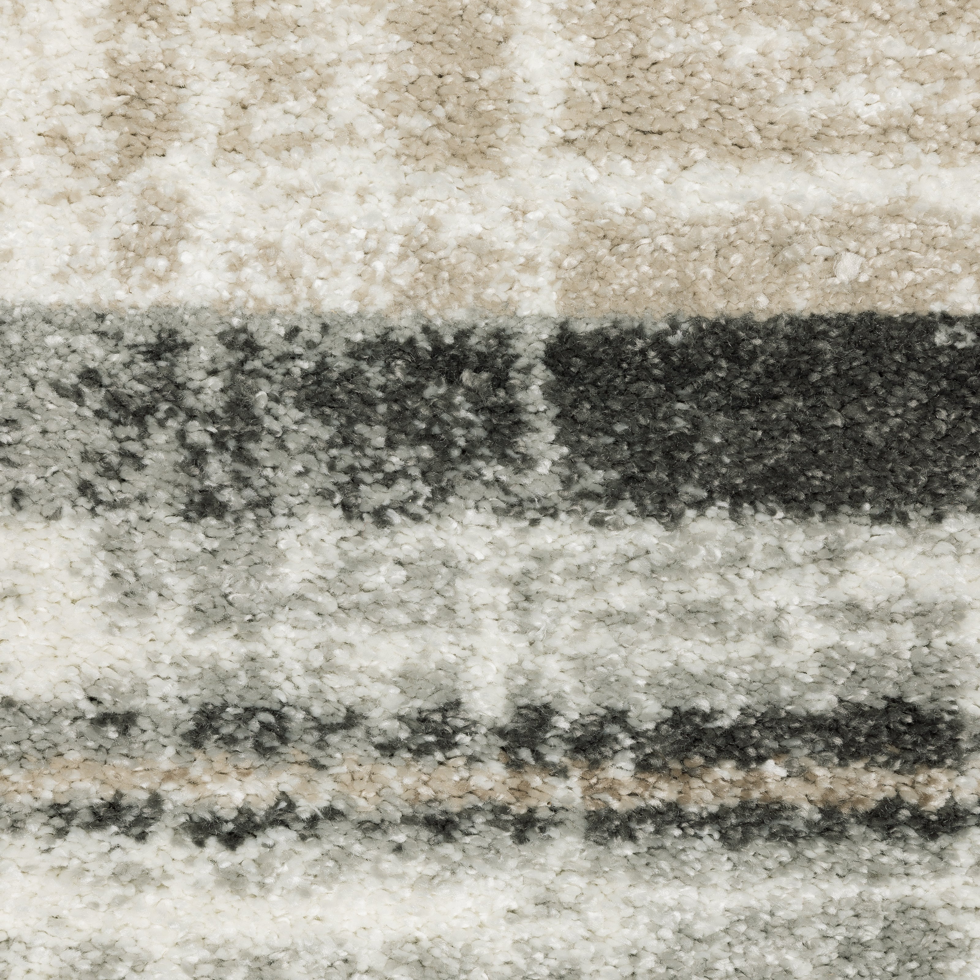 Oriental Weavers Cambria 055X2 plush modern rug featuring abstract pattern in tan/ charcoal tones