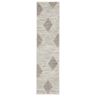 Oriental Weavers Cambria 005W2 plush modern rug featuring abstract pattern in grey/ ivory tones
