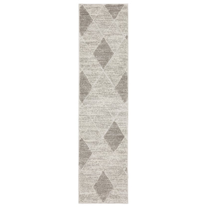 Oriental Weavers Cambria 005W2 plush modern rug featuring abstract pattern in grey/ ivory tones