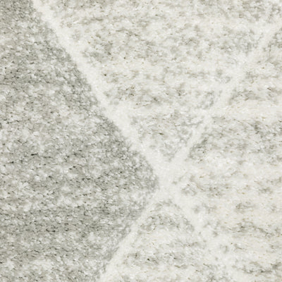 Oriental Weavers Cambria 005W2 plush modern rug featuring abstract pattern in grey/ ivory tones