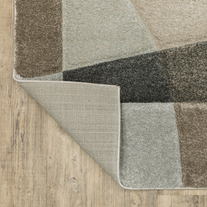 Oriental Weavers Cambria 084J2 plush modern rug featuring abstract pattern in beige/ multi tones