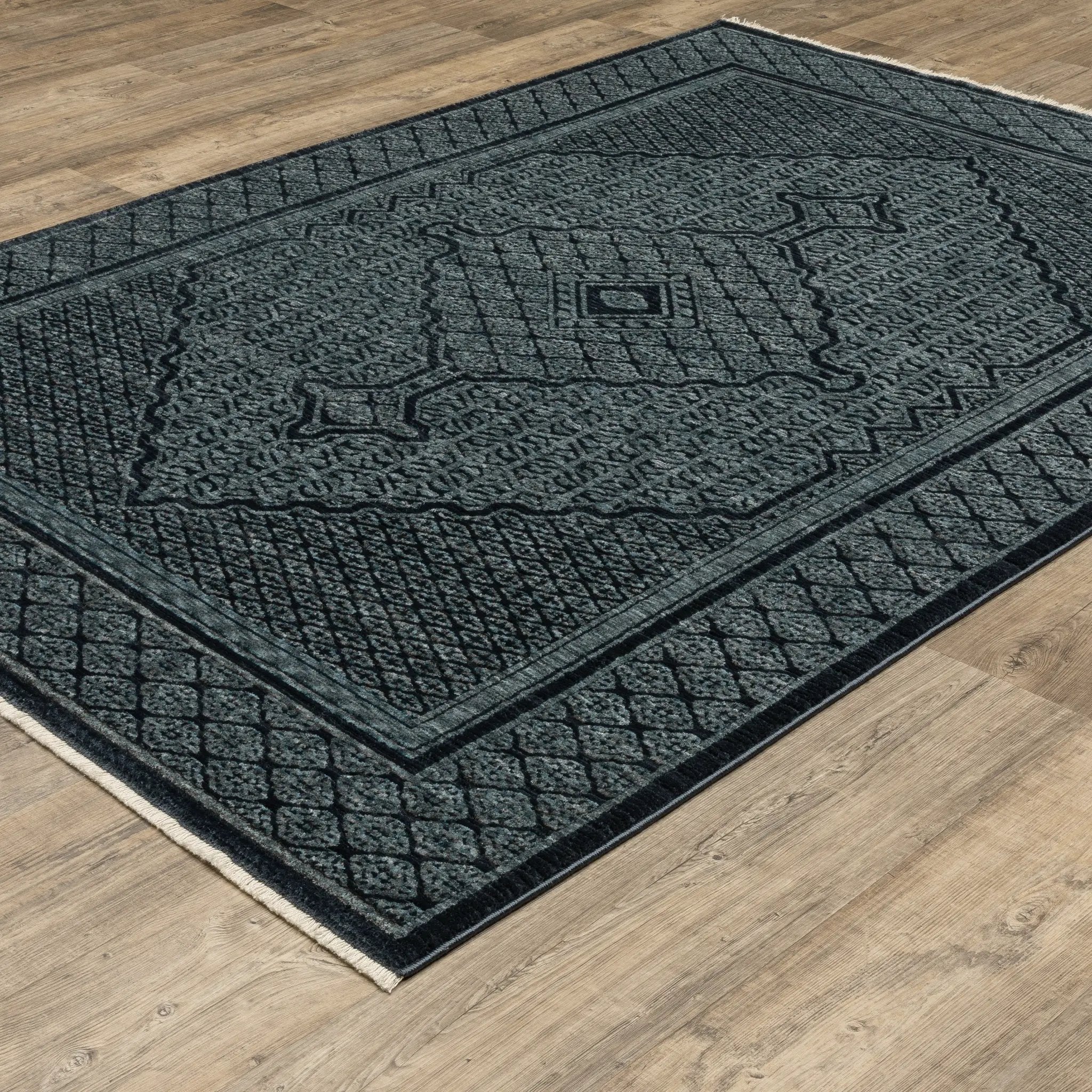 Capella CAP01 Blue/ Teal Area Rug by Oriental Weavers