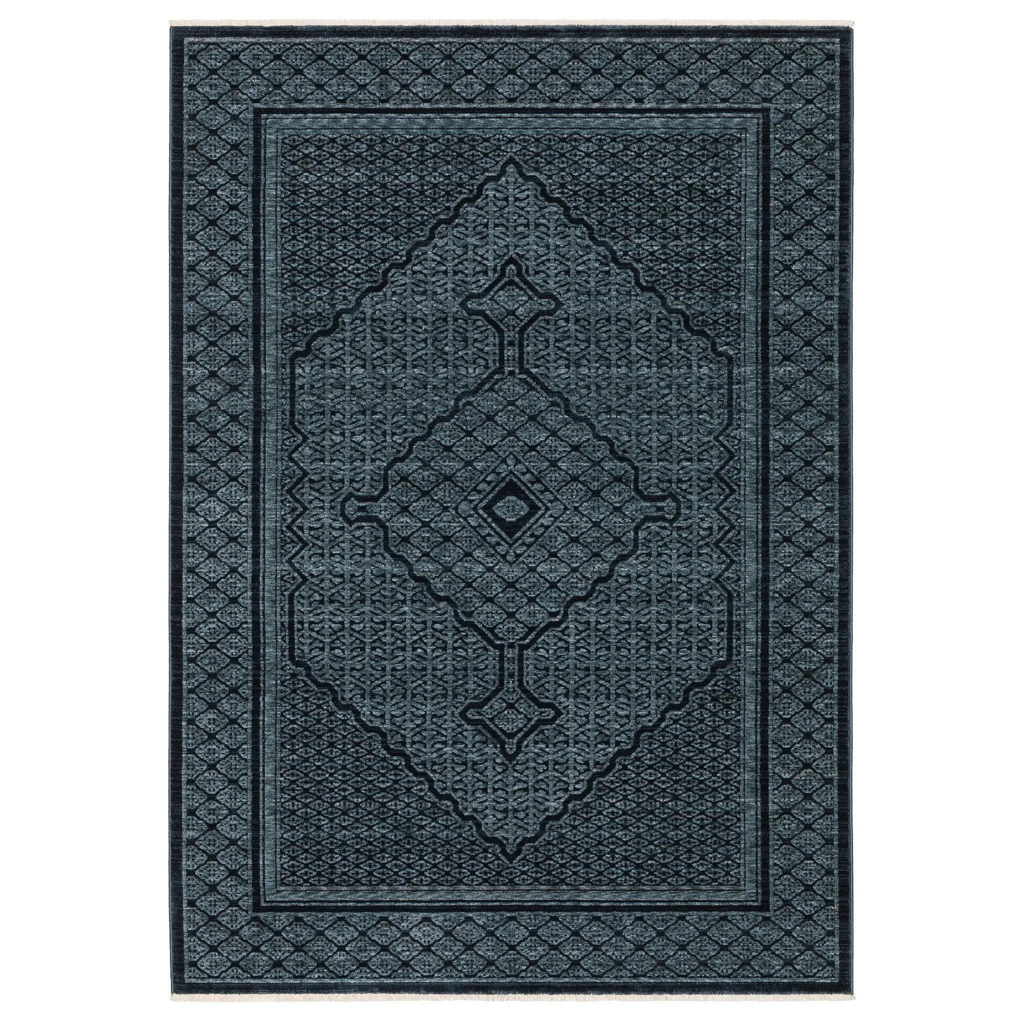 Capella CAP01 Blue/ Teal Area Rug by Oriental Weavers