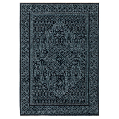 Oriental Weavers Capella CAP01 soft transitional rug featuring textured design in blue/ teal tones