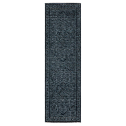 Oriental Weavers Capella CAP01 soft transitional rug featuring textured design in blue/ teal tones