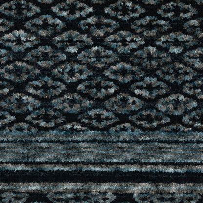 Oriental Weavers Capella CAP01 soft transitional rug featuring textured design in blue/ teal tones