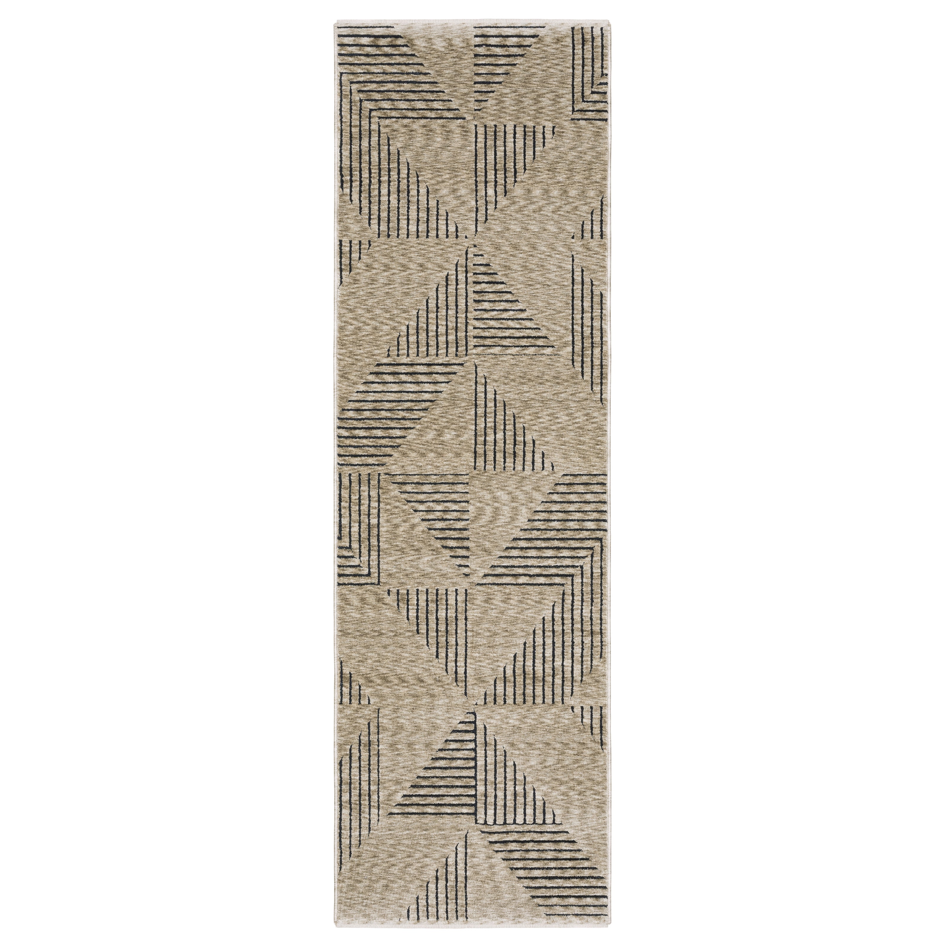 Oriental Weavers Capella CAP04 soft transitional rug featuring textured design in beige/ deep navy tones
