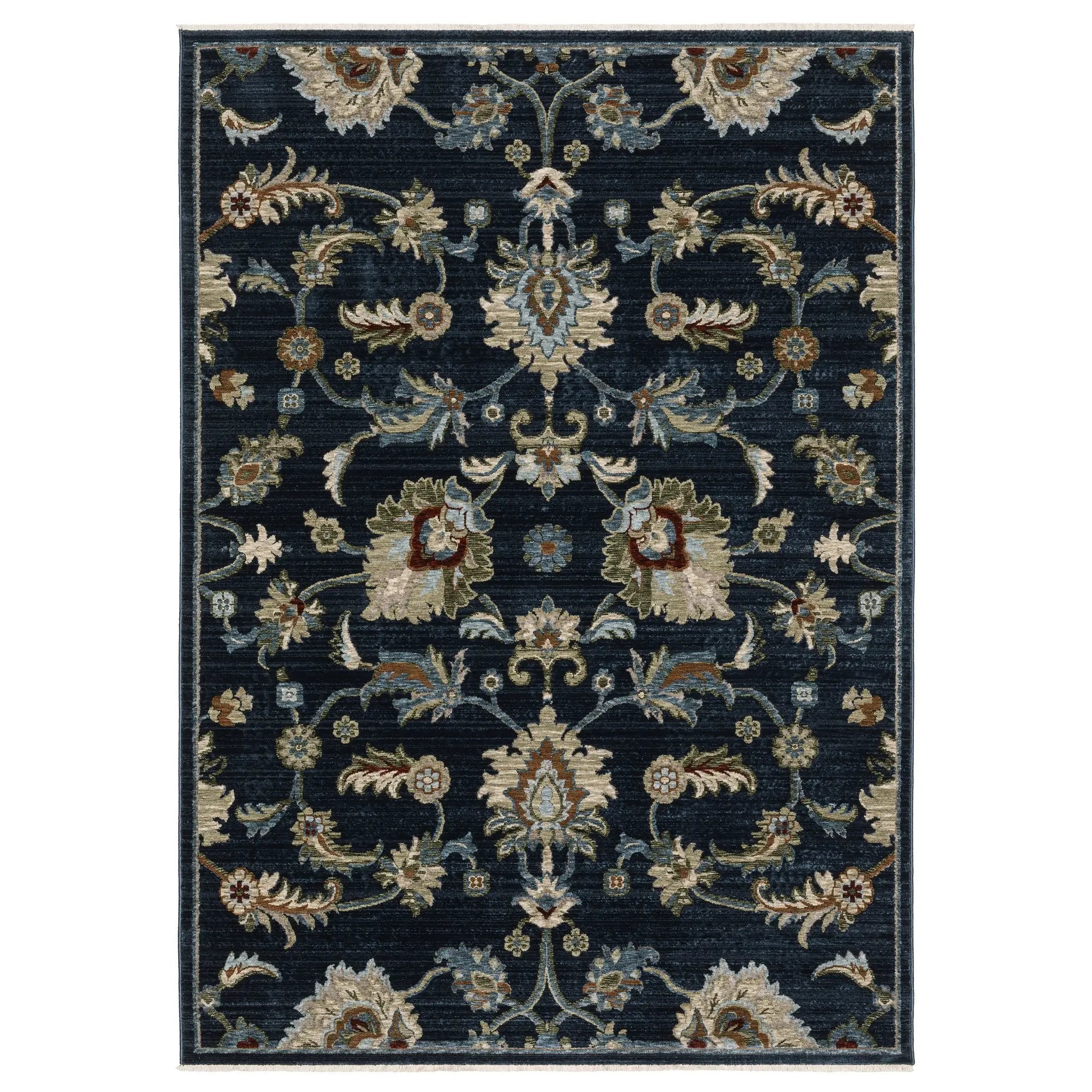 Capella CAP05 Navy Blue/ Multi Area Rug by Oriental Weavers