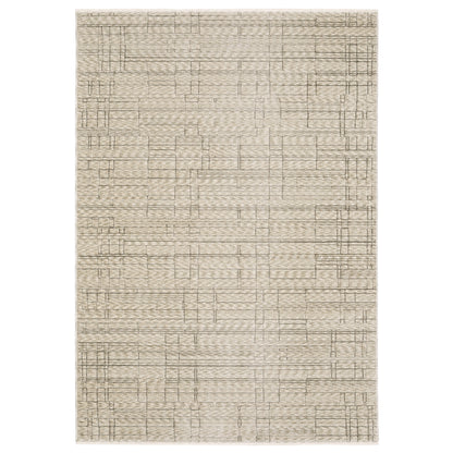 Oriental Weavers Capella CAP07 soft transitional rug featuring textured design in beige/ brown tones