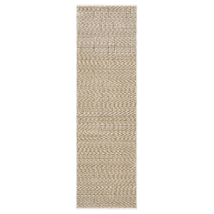Oriental Weavers Capella CAP07 soft transitional rug featuring textured design in beige/ brown tones