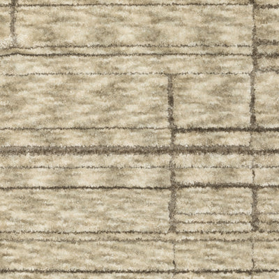 Oriental Weavers Capella CAP07 soft transitional rug featuring textured design in beige/ brown tones