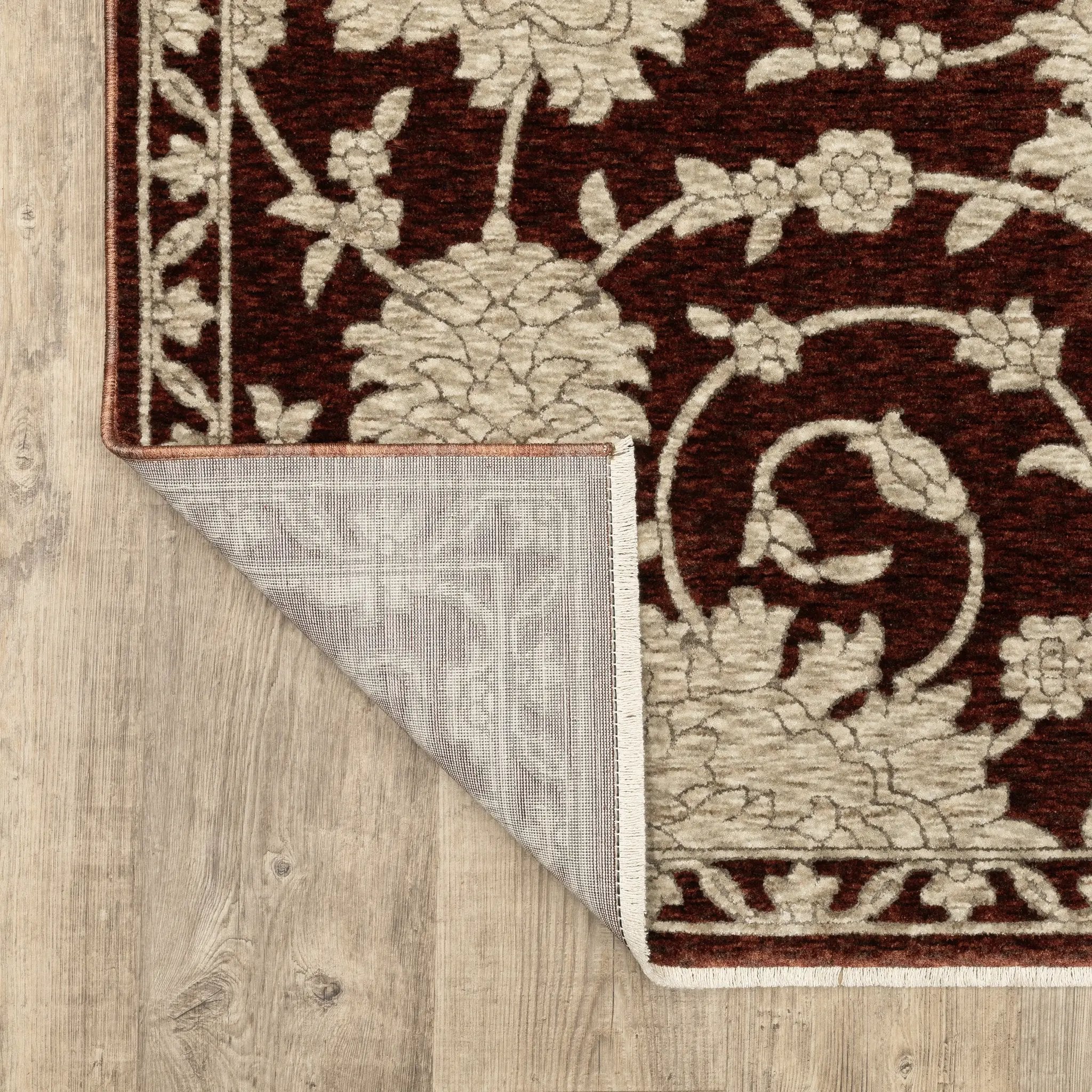 Capella CAP08 Rust Red/ Beige Area Rug by Oriental Weavers