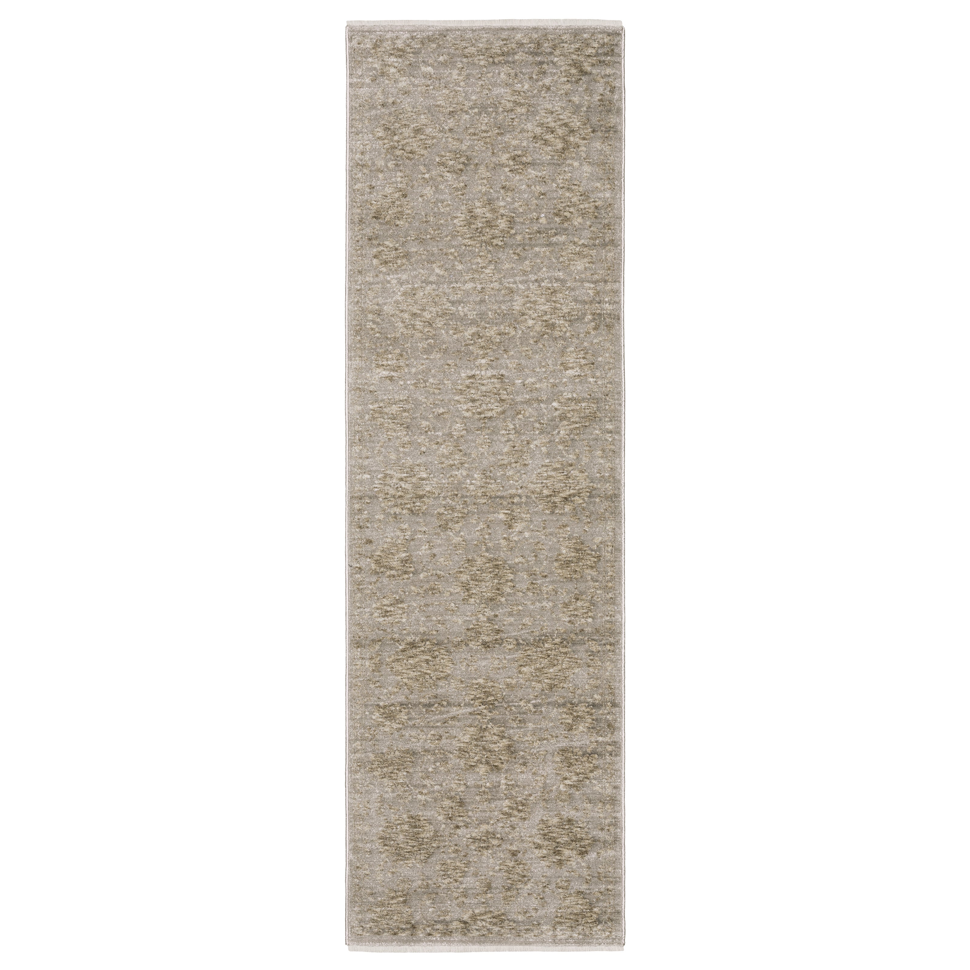 Oriental Weavers Capella CAP09 soft transitional rug featuring textured design in grey/ beige tones