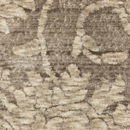 Oriental Weavers Capella CAP09 soft transitional rug featuring textured design in grey/ beige tones