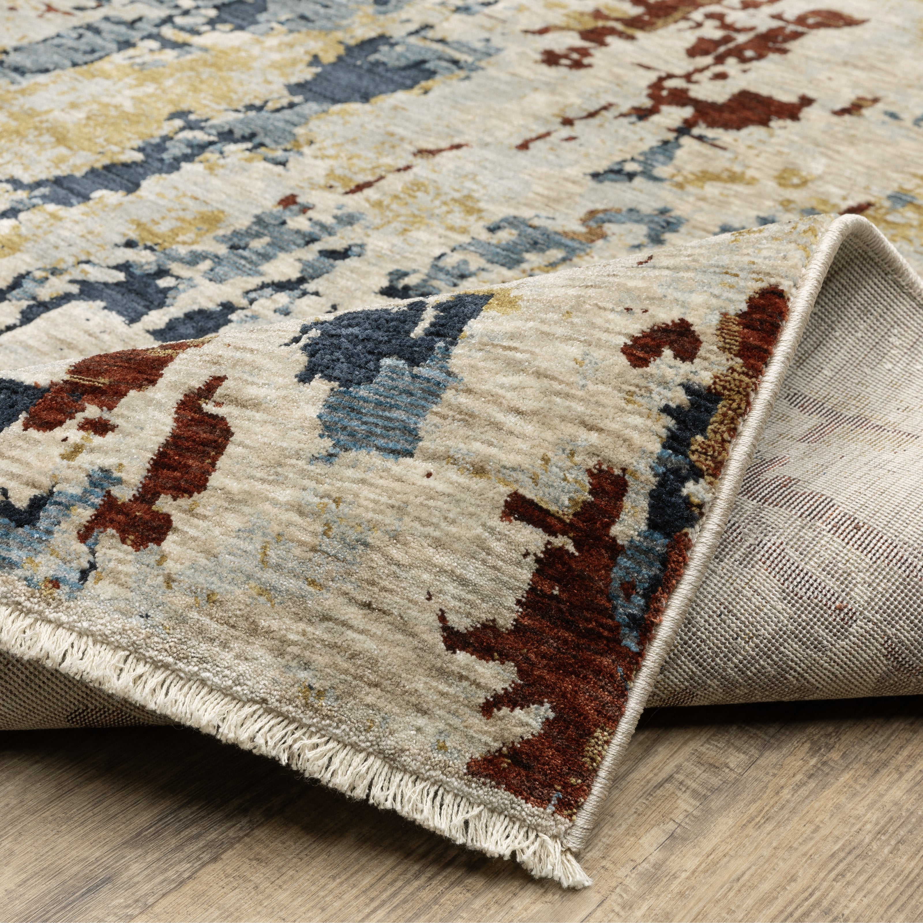Oriental Weavers Capella CAP11 soft transitional rug featuring textured design in beige/ multi tones