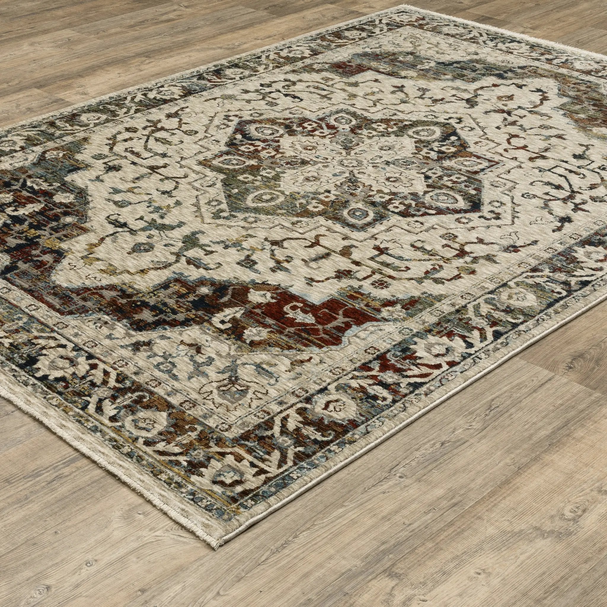 Capella CAP12 Beige/ Multi Area Rug by Oriental Weavers