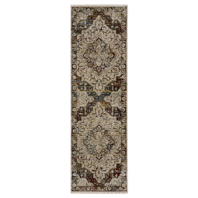 Oriental Weavers Capella CAP12 soft transitional rug featuring textured design in beige/ multi tones