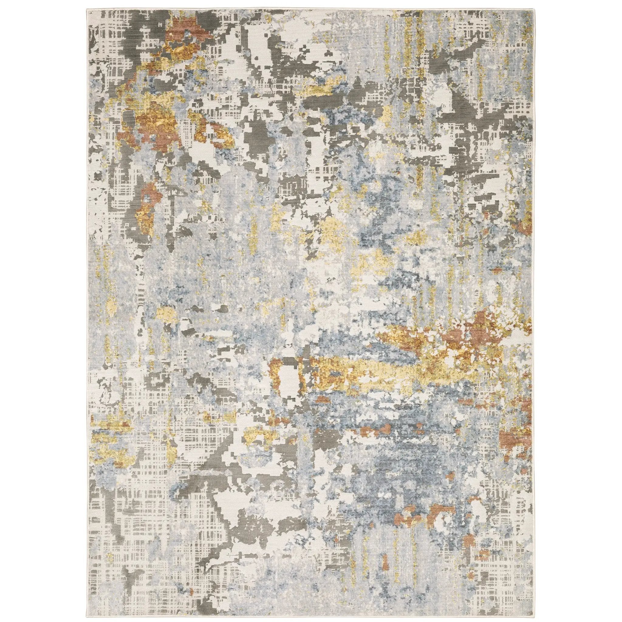 Caravan 1340W Grey/ Blue Area Rug by Oriental Weavers