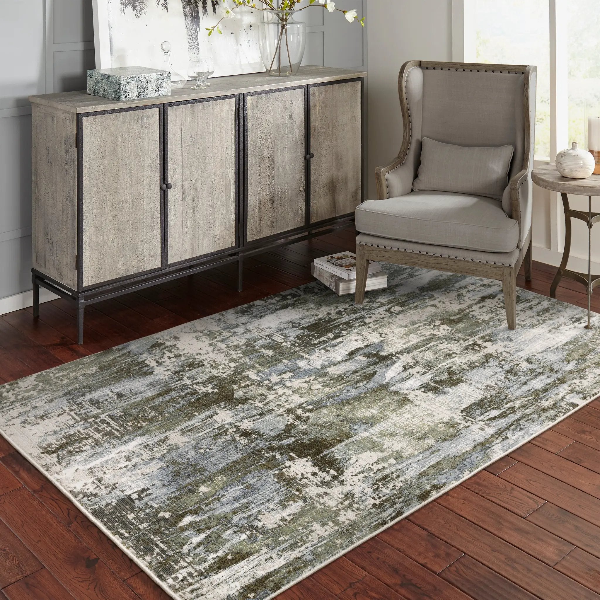 Caravan 2060F Green/ Blue Area Rug by Oriental Weavers