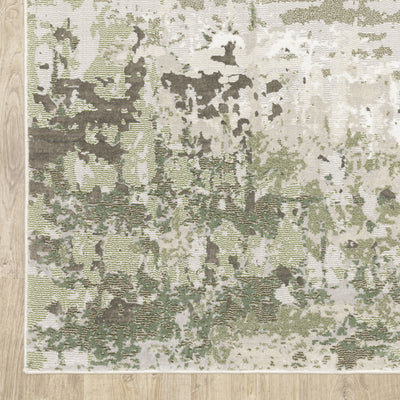 Oriental Weavers Caravan 2061W soft area rug featuring textured design in beige/ green tones