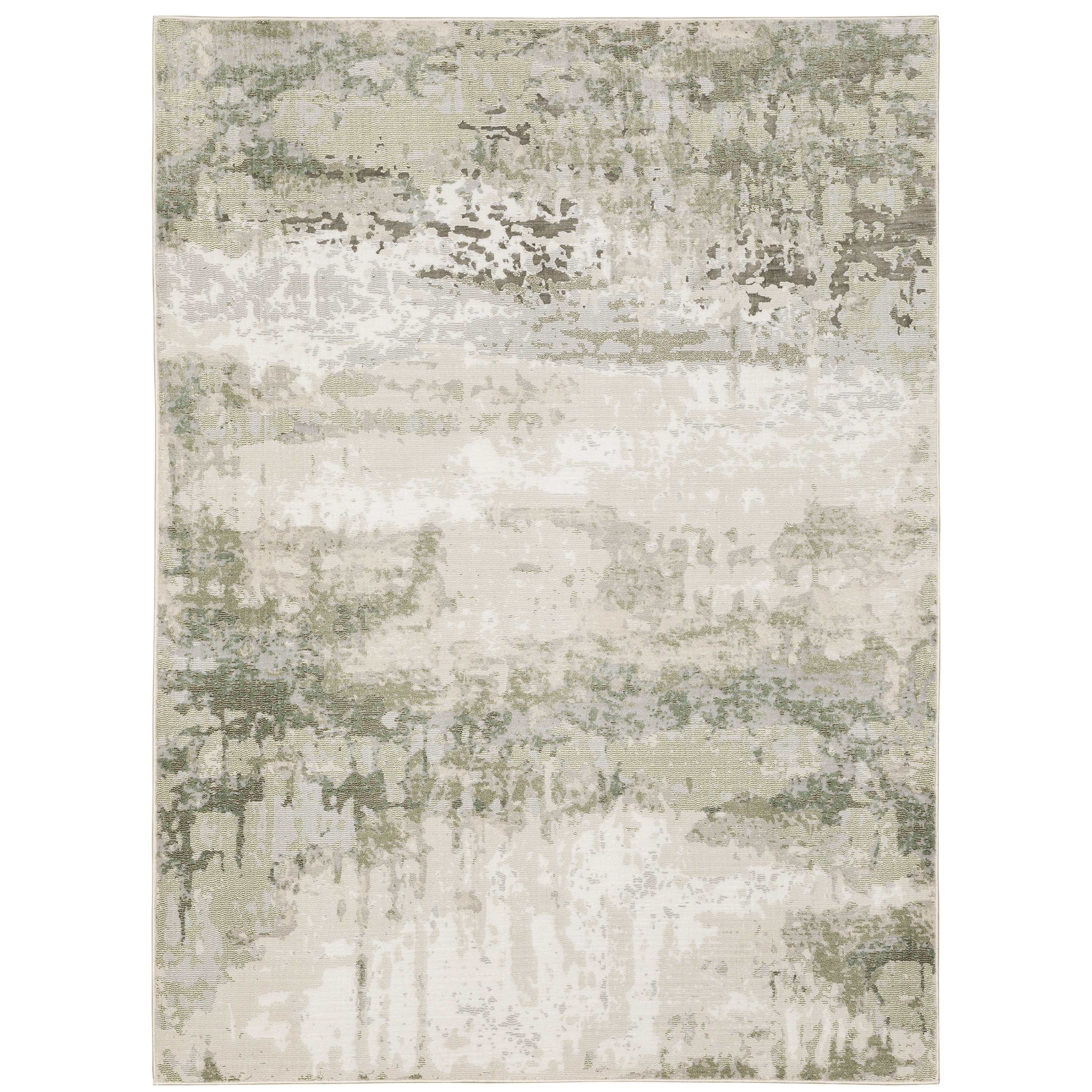 Oriental Weavers Caravan 2061W soft area rug featuring textured design in beige/ green tones