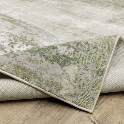 Oriental Weavers Caravan 2061W soft area rug featuring textured design in beige/ green tones